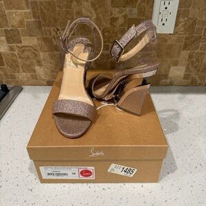 Christian Louboutin Levitalo 100 Glitter Mini/PVC/Metal-Plex